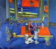 Still Life with Folding Mirror by Roy Powell